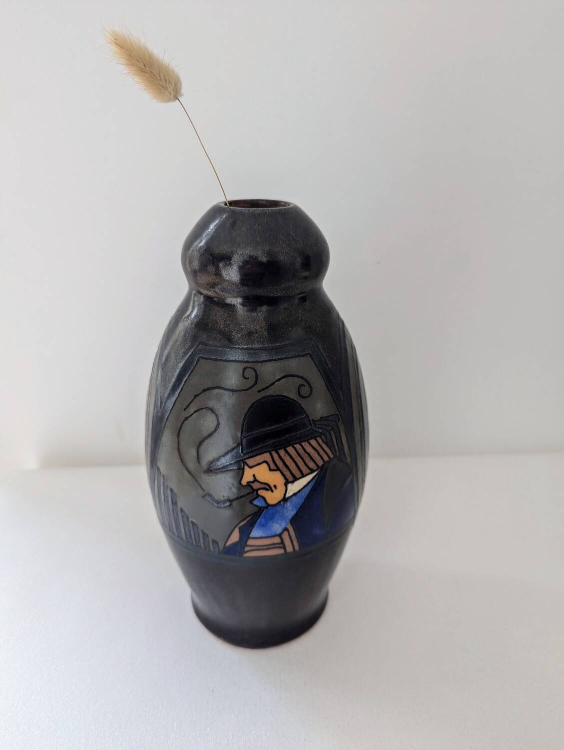 HB Quimper P. Fouillen vase