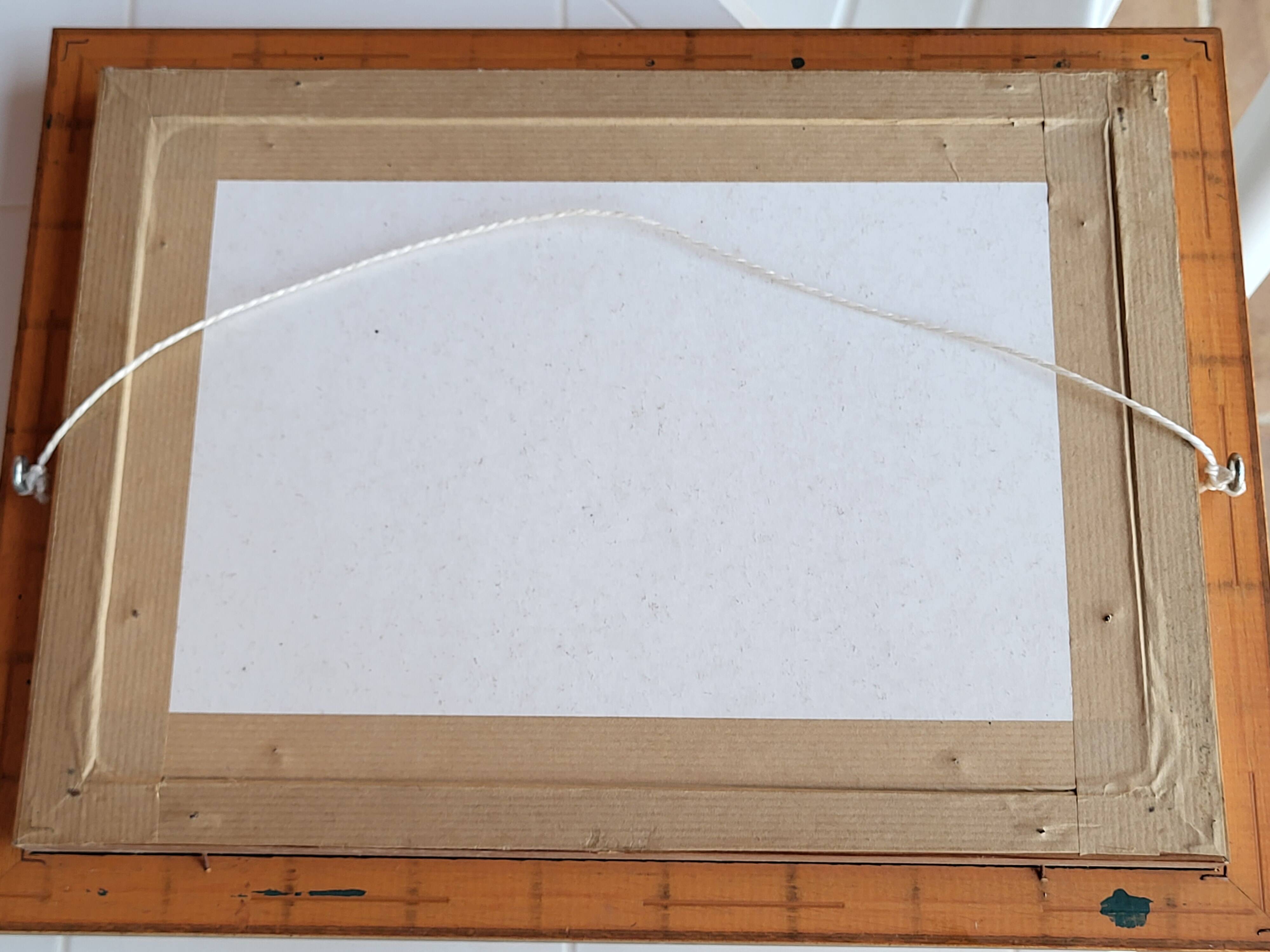 Painting signed Mannessier 1958 - seascape