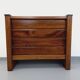 Meuble de rangement commode vintage Maison Regain en orme massif des années 80