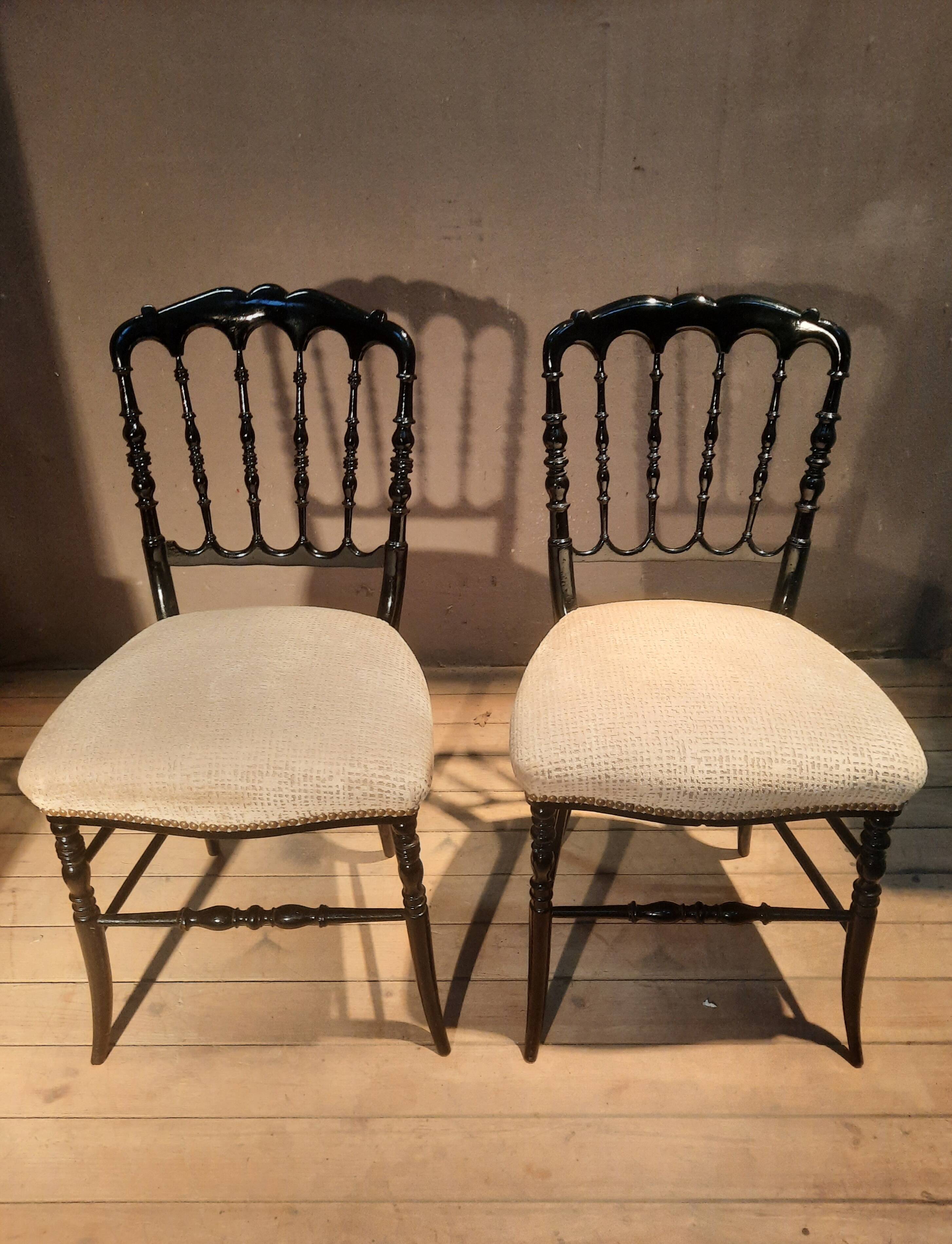Pair of Napoleon III chairs