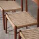 Kai Kristiansen Dining Chairs In Teak And Papercord For KS Mobler, Denmark 1960s, Set Of 6