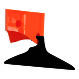 Prisunic style plexiglass coat rack