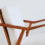 Fauteuil lounge H. Brockmann Petersen en chêne Komfort Danemark 1960