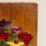 Oil on vintage panel