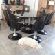 Ensemble table et six chaises Chromcraft space age années 70