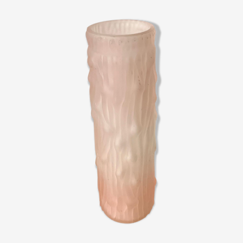 Pink glass vase