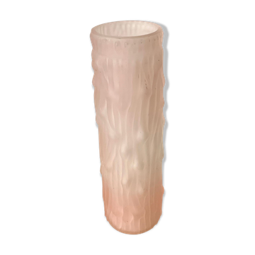 Pink glass vase