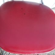 Set of 5 chairs the lag Soudexvinyl 1970 in leatherette Burgundy