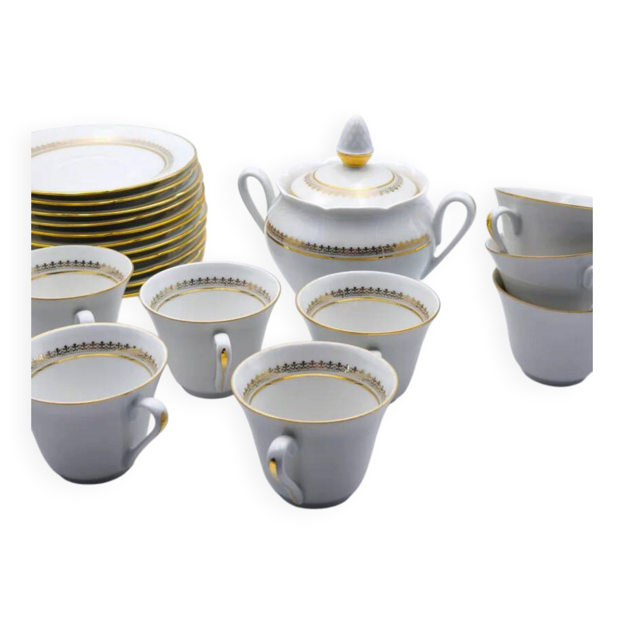 Prestige coffee service – Lamotte, Sologne porcelain (21 pieces)