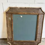 Vintage rattan mirror / romantic wall mirror