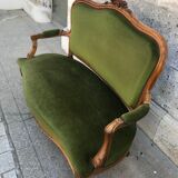 Walnut Louis XV style seat