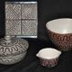 Ceramic set signed Jean Austruy circa 1970