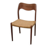 Vintage danish deign dining chair by miels moller ,model 71