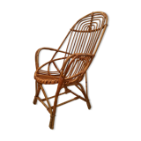 Shell vintage rattan chair