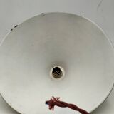 Enameled sheet metal cone pendant light
