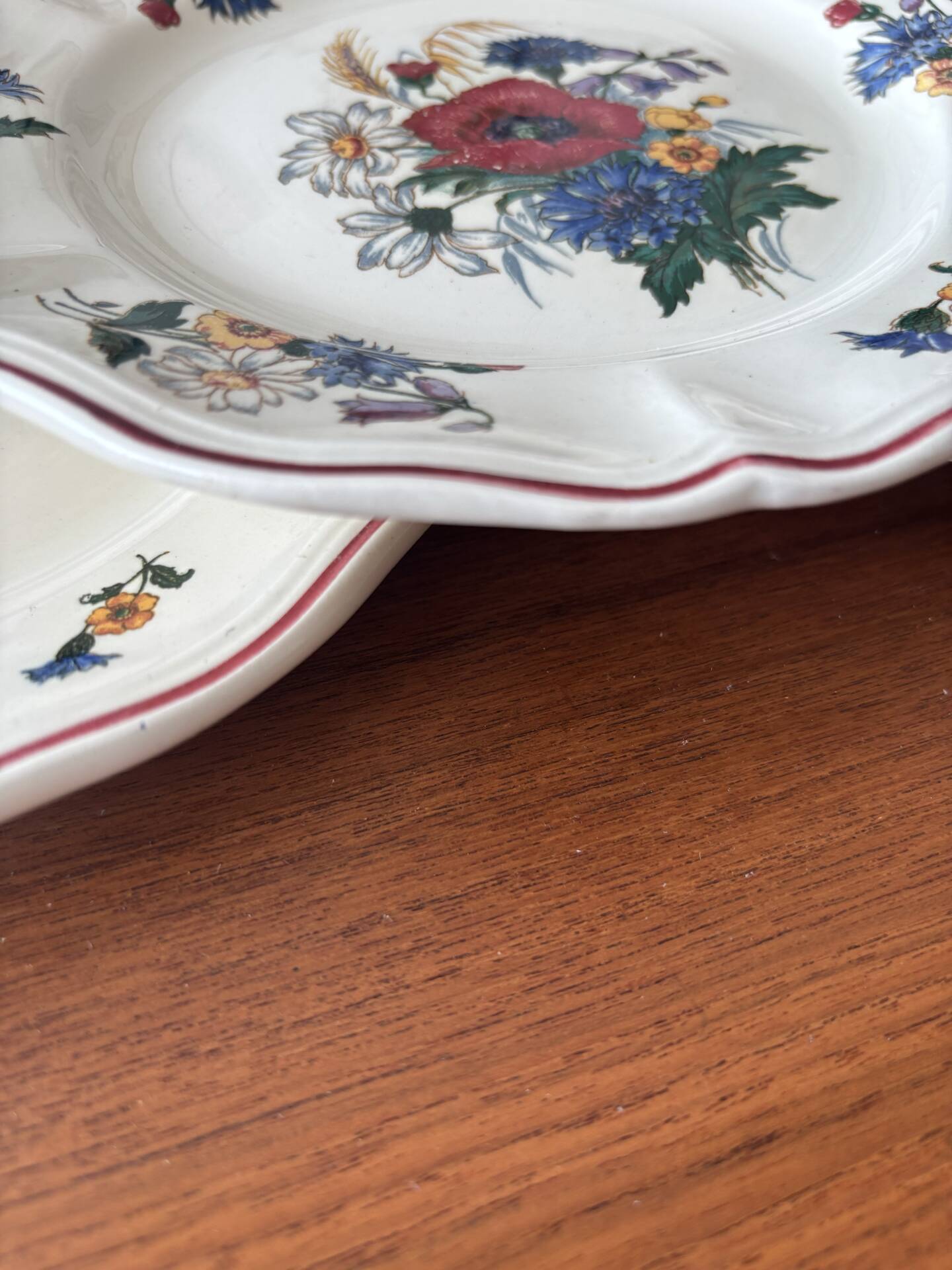 Set of 6 dessert plates Sarreguemines – Agreste model - earthenware