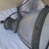 2 holophanous industrial lamps
