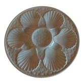Longchamp white earthenware oyster plate