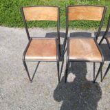 Set of 4 vintage iron chairs