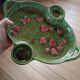 Strawberry slipware dish