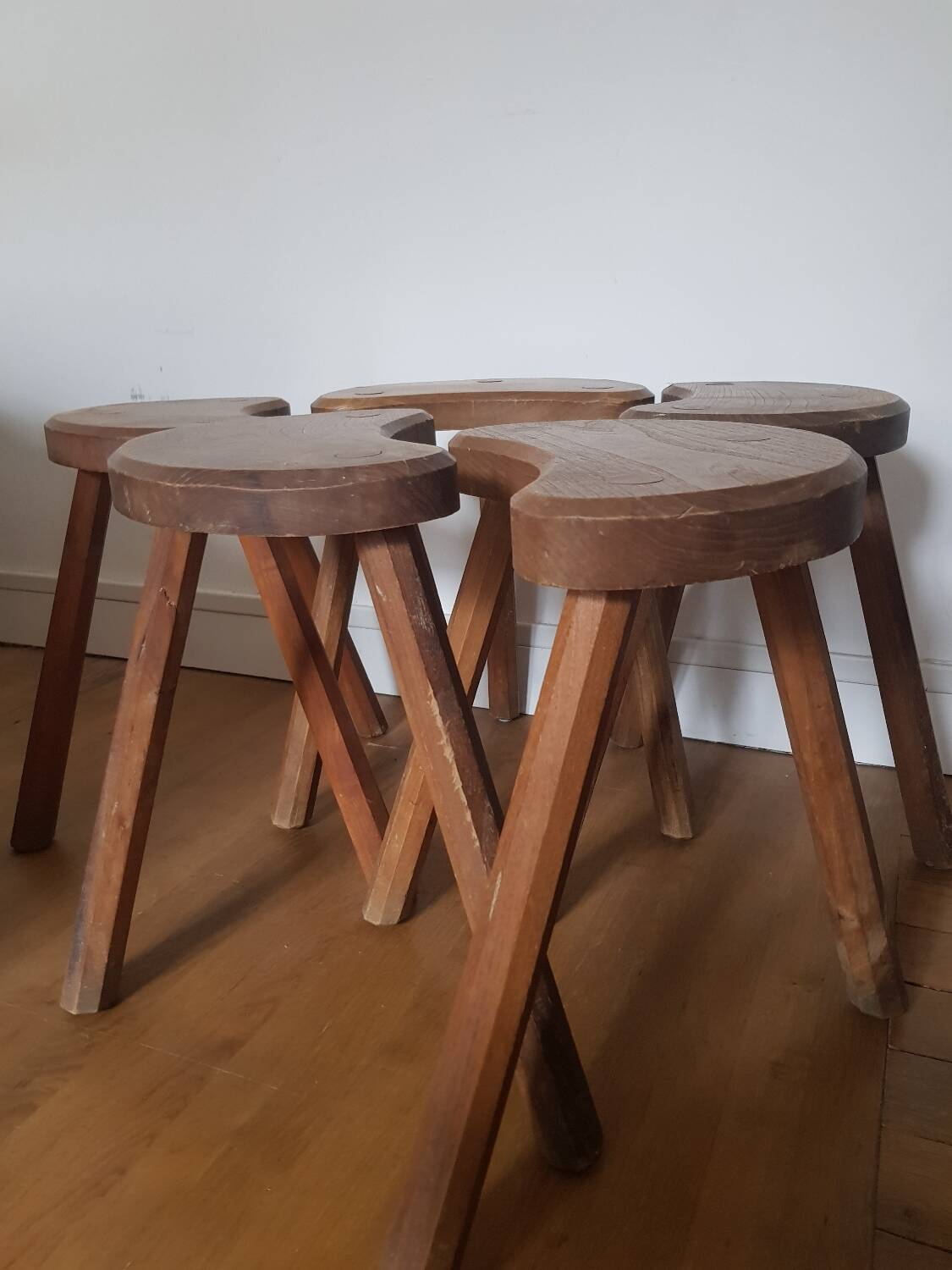 Set of 5 vintage tripods