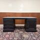 Classic English Black Chesterfield Desk