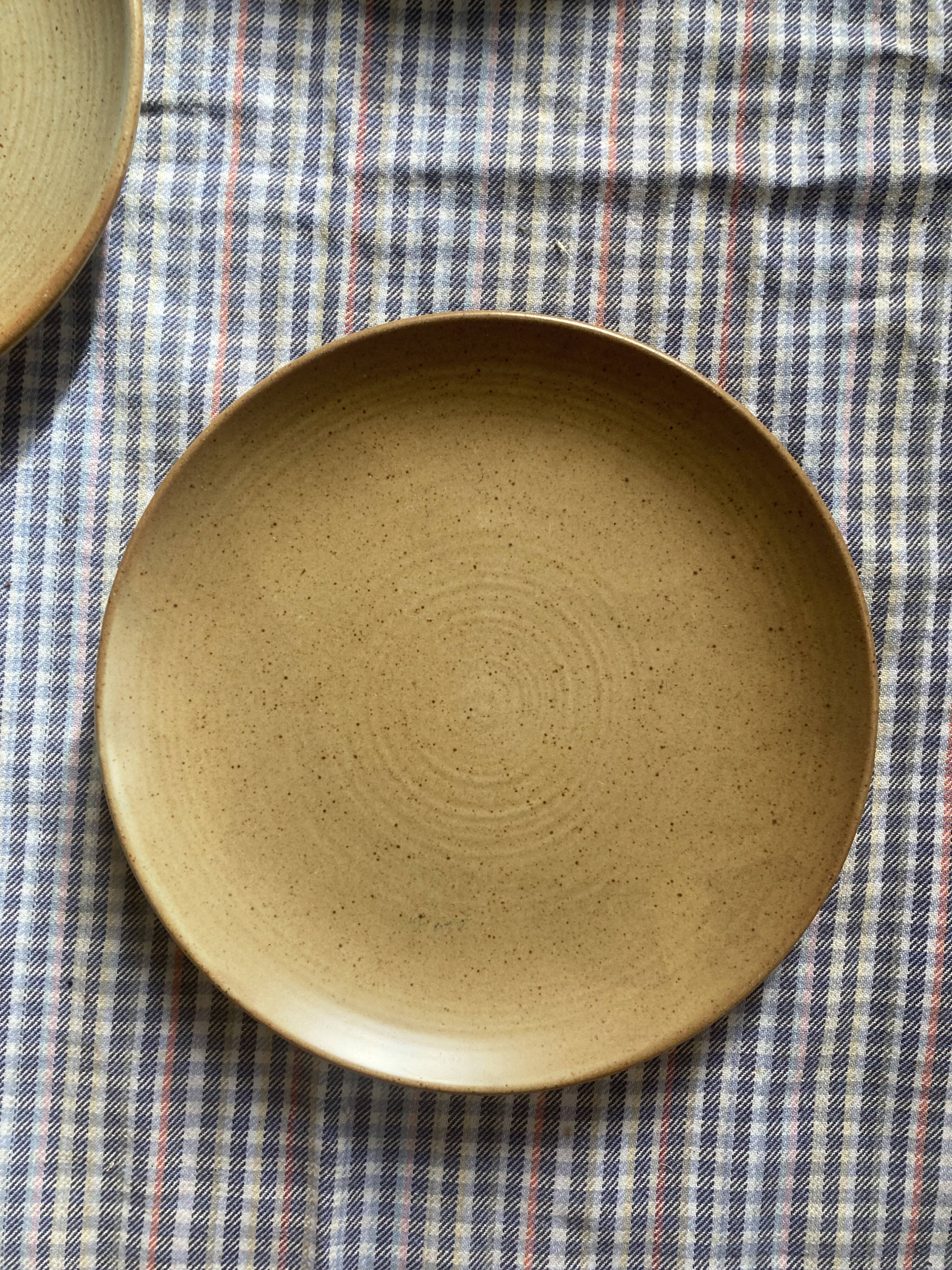 5 stoneware dessert plates from CNP village