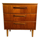 Mid century retro vintage teak chest of drawers 1960