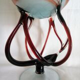 Globe vase with Murano glass lid