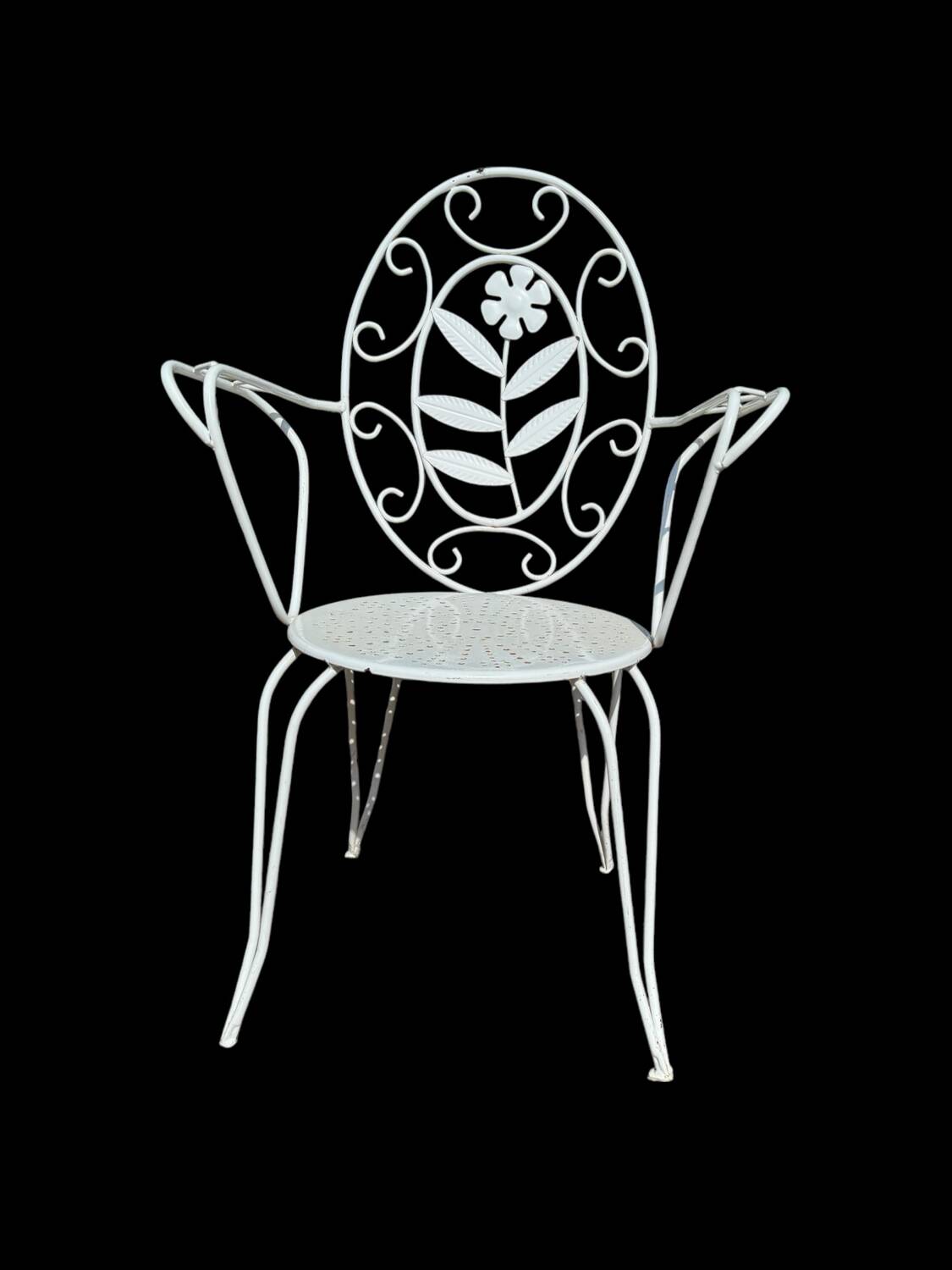 Fauteuils en fer forgé provençal des années 60, set de 6