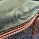 Set of 8 Louis XVI medallion chairs and armchairs in green velvet, 1950.