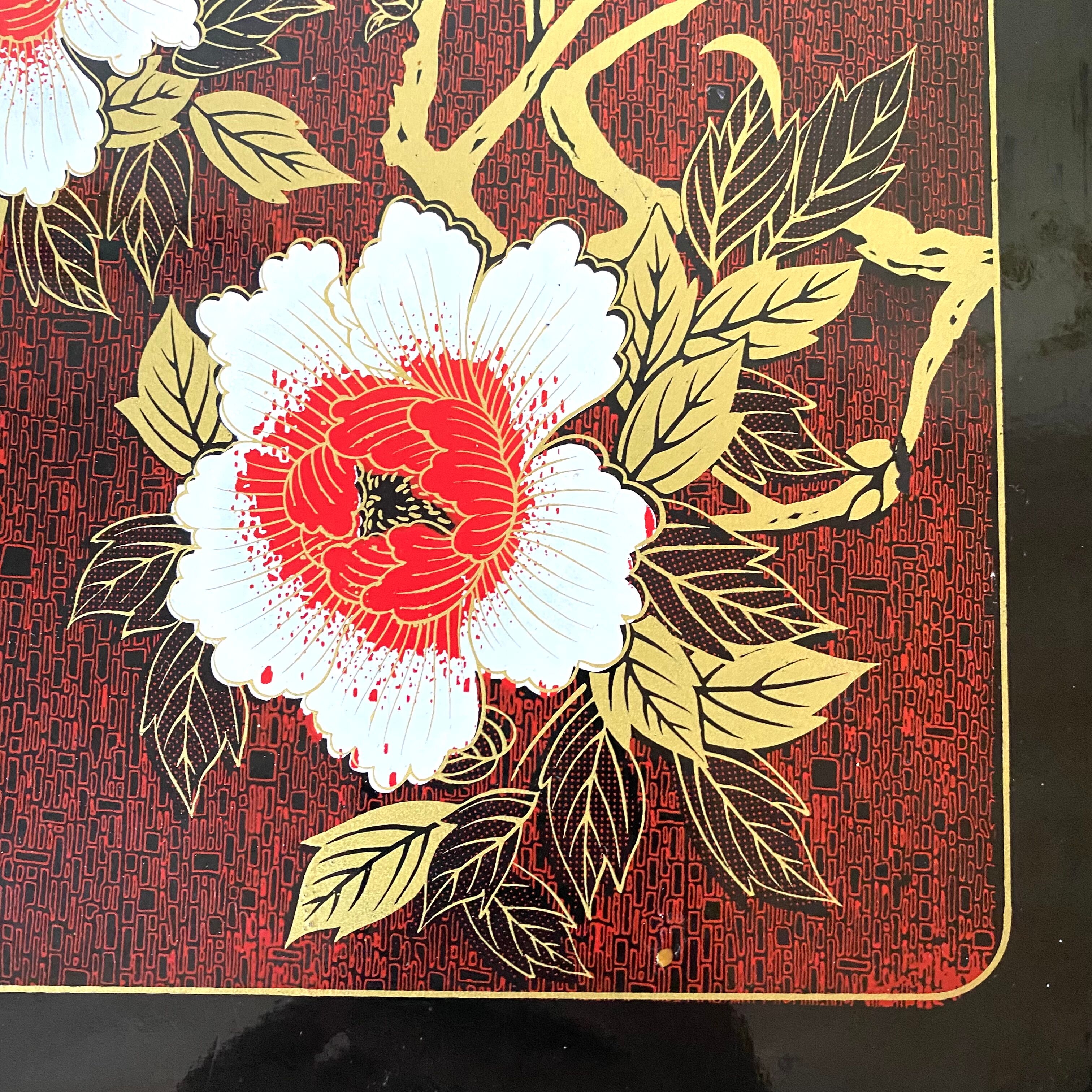 Japanese lacquered wood tops, 80s