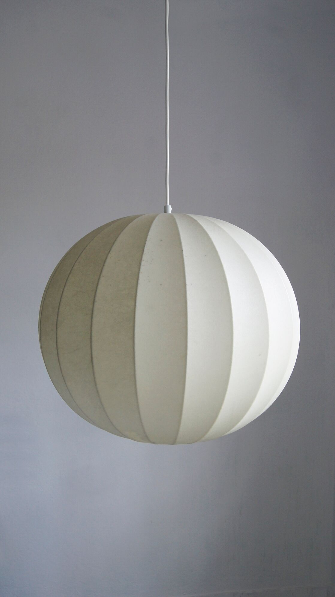 Mid-century german cocoon pendant lamp from goldkant leuchten
