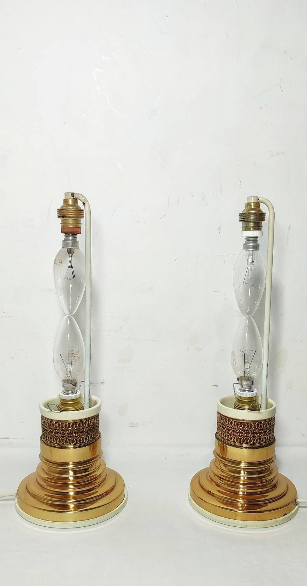 Paire de lampes de table. Espagne, années 1960.