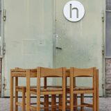 Hongisto pine dining table & chairs by Ilmari Tapiovaara for Laukaan Puu