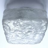 Vintage Brutalist Glass Ceiling Light