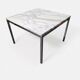 Table basse Roche Bobois en métal chromé dessus marbre,  1970