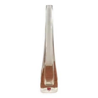 Vintage glass vase by Nils Landberg for Orrefors 1960s