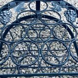 Porte-bouteille ancien en fer forgé