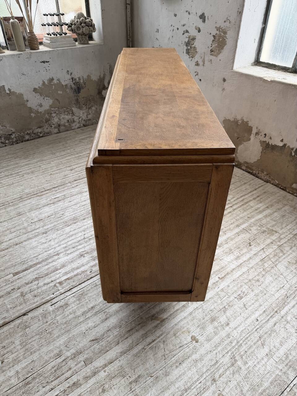 Enfilade storage unit oak Art Deco 1940 Dudouyt
