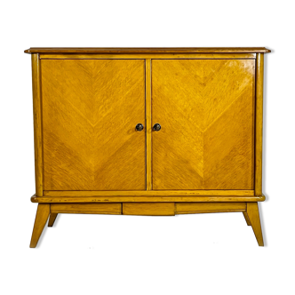 Extra furniture in blond oak, France 1950's
