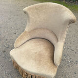 Beige toad armchair