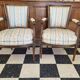 Pair of Louis XVI era convertible armchairs