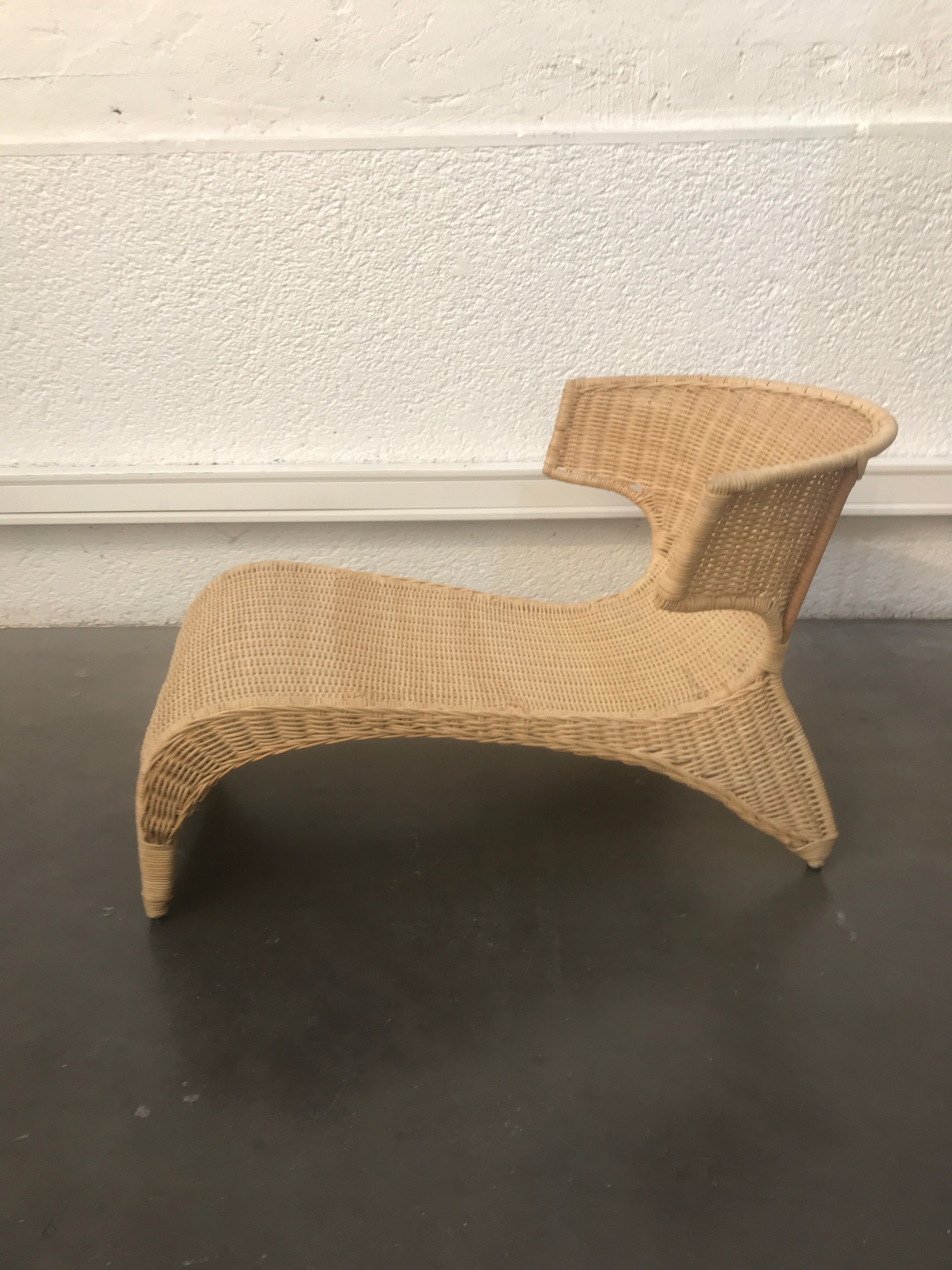 Rattan chaise longue Monika mulder