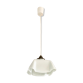 Draped opaline hanging lamp
