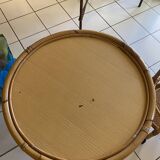 Round rattan table