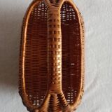 Vintage basket in woven wicker