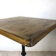 Table bistro wood and cast iron