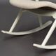 Fauteuil à bascule par Haug pour E. M. OG Trevarefabrikk