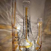 Mazzega floor lamp by Toni Zuccheri in Murano glass 1970s